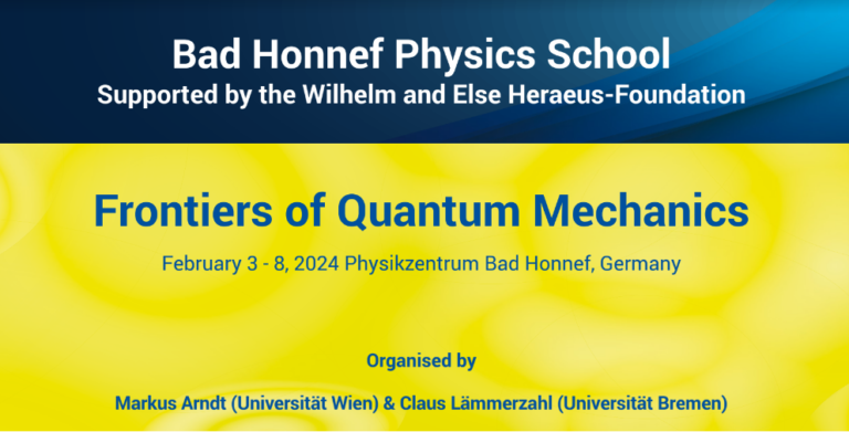 Bad Honnef Physics Winter School 2024